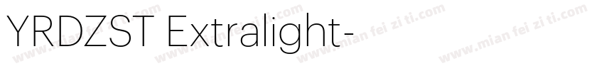YRDZST Extralight字体转换